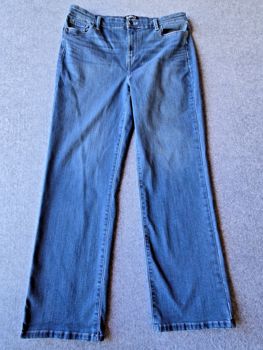 Buffalo David Bitton Alyssa Women's Jeans Blue High Rise Straight Leg Stretch 12